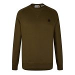 EXETER RIVER BRUSHED BACK CREW SWEA - Folkstone Gray