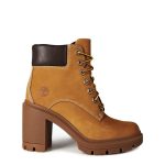 Allington Lace-up Heeled Boots - Wheat Nubuck